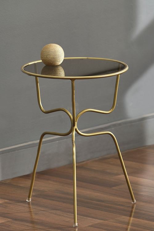 Rose 3 Ayaklı Metal Yan Sehpa