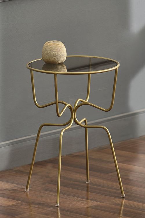 Rose 4 Ayaklı Metal Yan Sehpa